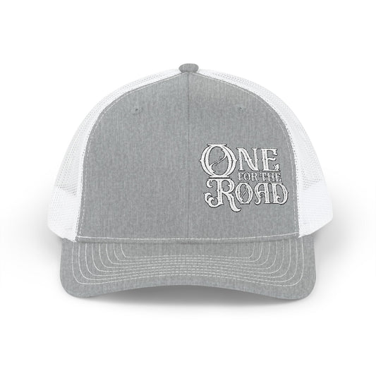 One for the Road Trucker Cap - Embroidered Snapback Mesh Hat