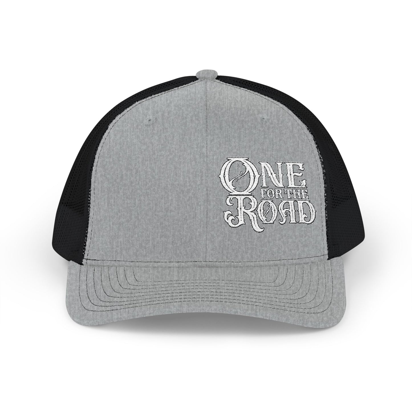 One for the Road Trucker Cap - Embroidered Snapback Mesh Hat