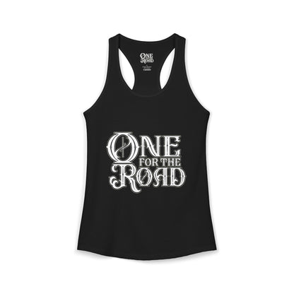 One For The Road Logo Razorback Tank - Womans