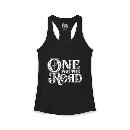 One For The Road Logo Razorback Tank - Womans