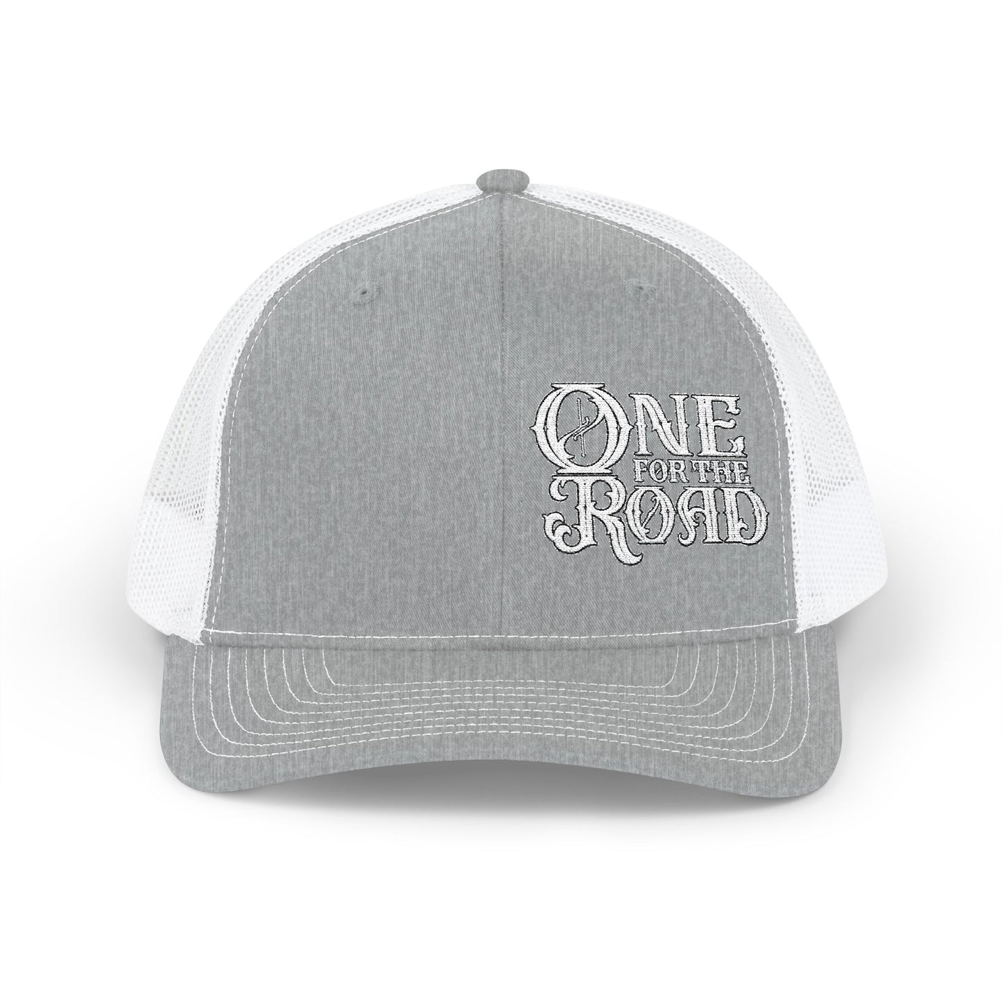 One for the Road Trucker Cap - Embroidered Snapback Mesh Hat