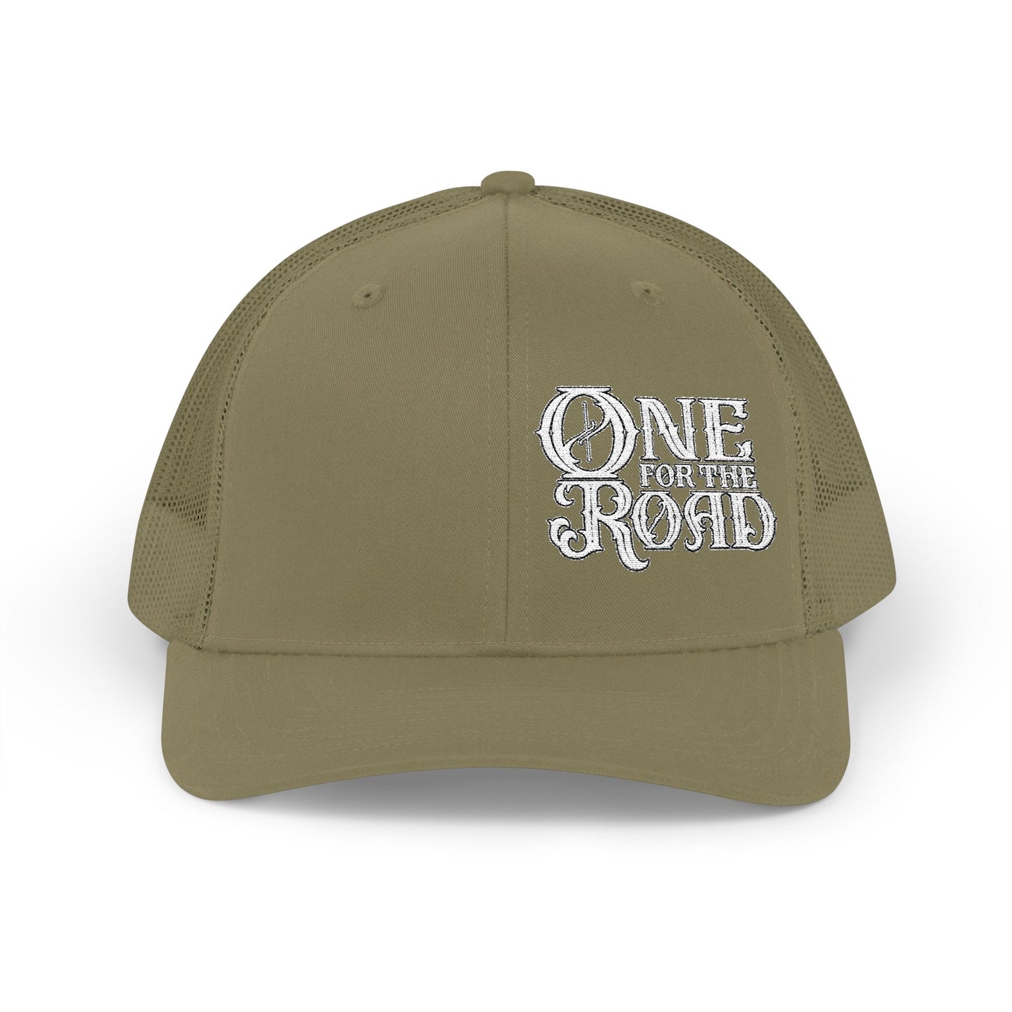 One for the Road Trucker Cap - Embroidered Snapback Mesh Hat